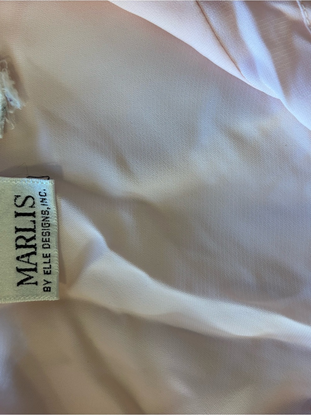 Vintage Marlis by Elle Designs Sheer Pale Pink Pintuck Blouse Size M - Picture 5 of 8